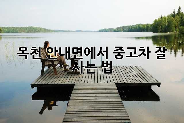 옥천 안내면에서 중고차 잘 사는 법? 옥천 안내면에서 중고차 잘 사는 법?