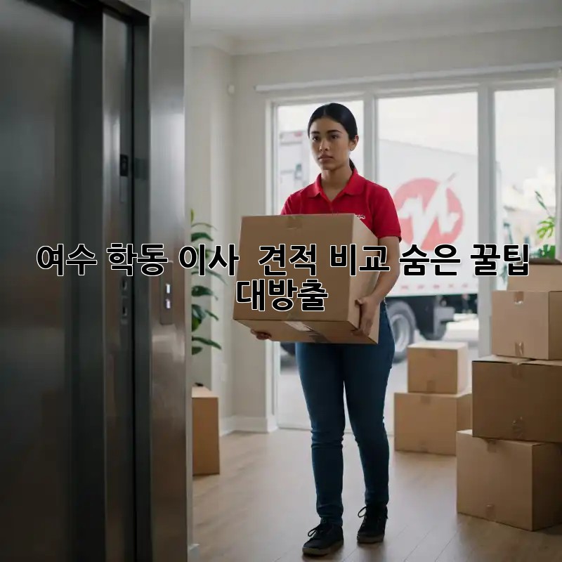 여수 학동 이사 🚚📦 견적 비교! 숨은 꿀팁 대방출 🍯