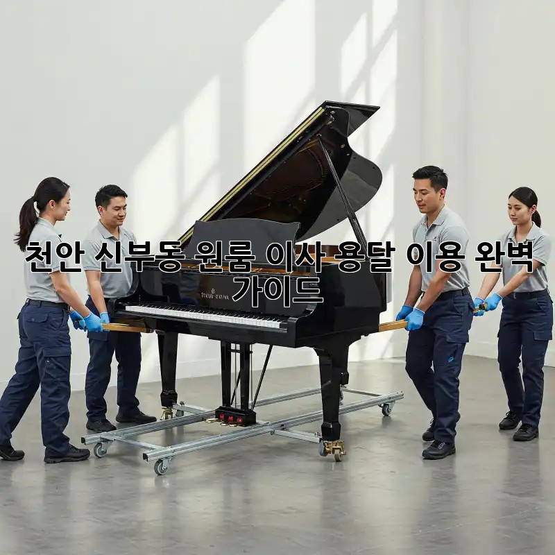 천안 신부동 원룸 이사, 용달 이용 완벽 가이드!