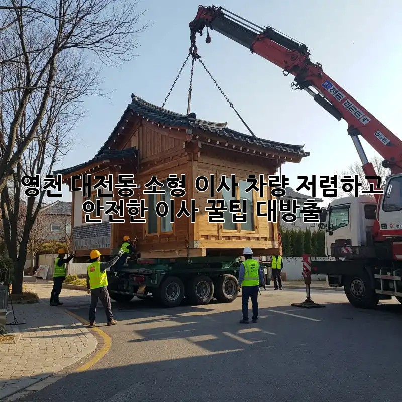 영천 대전동 소형 이사 차량: 저렴하고 안전한 이사, 꿀팁 대방출!