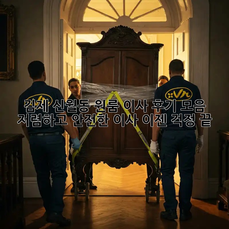 김제 신월동 원룸 이사 후기 모음: 저렴하고 안전한 이사, 이젠 걱정 끝!