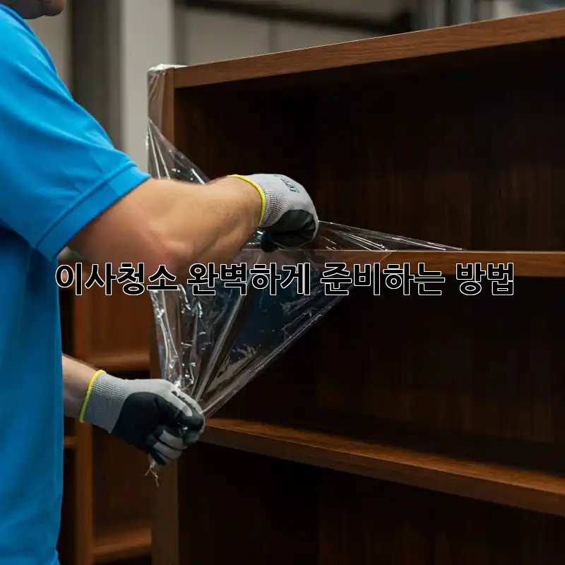 이사청소, 완벽하게 준비하는 방법!