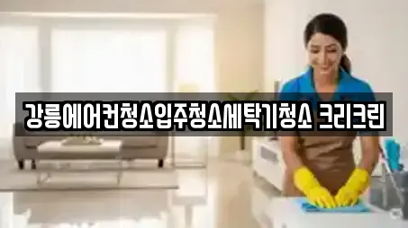 강릉에어컨청소입주청소세탁기청소 크리크린