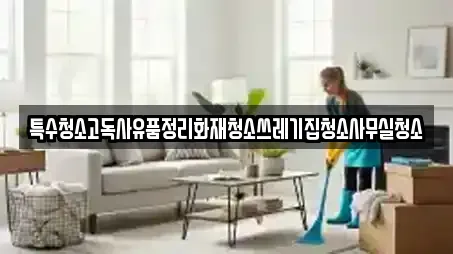 특수청소고독사유품정리화재청소쓰레기집청소사무실청소