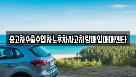 중고차수출수입차노후차사고차량매입매매센타