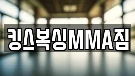 킹스복싱MMA짐