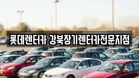롯데렌터카 강북장기렌터카전문지점