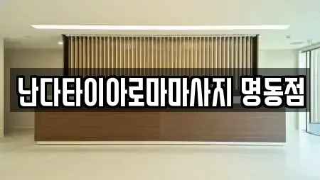 난다타이아로마마사지 명동점