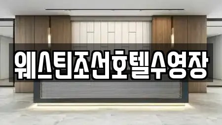 웨스틴조선호텔수영장