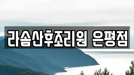 라솜산후조리원 은평점