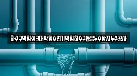 하수구막힘싱크대막힘소변기막힘하수구뚫음누수탐지누수공사
