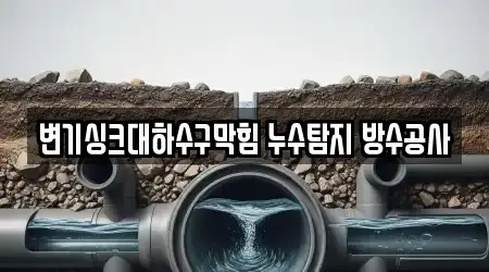 변기싱크대하수구막힘 누수탐지 방수공사