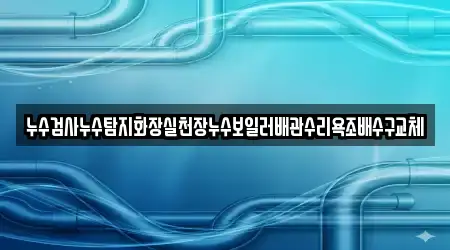 누수 수리 전문 경기 이천시 신둔면 4 업체 정보