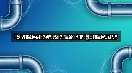 막힌변기뚫는곳배수관막힘하수구뚫음싱크대막혔을때뚫는업체누수