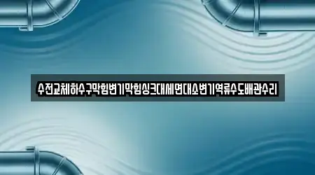 수전교체하수구막힘변기막힘싱크대세면대소변기역류수도배관수리