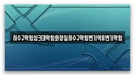 하수구막힘싱크대막힘화장실하수구막힘변기역류변기막힘