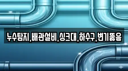 누수탐지,배관설비,싱크대,하수구,변기뚫음
