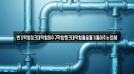 변기막힘싱크대막힘하수구막힘씽크대막힘뚫음뚫기뚫어주는업체
