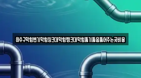 하수구막힘변기막힘싱크대막힘씽크대막힘뚫기뚫음뚫어주는곳비용