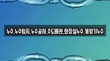 누수,누수탐지,누수공사,수도배관,화장실누수,계량기누수