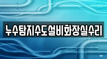 누수탐지수도설비화장실수리