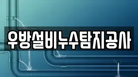 우방설비누수탐지공사