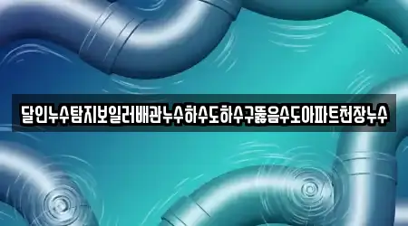 달인누수탐지보일러배관누수하수도하수구뚫음수도아파트천장누수
