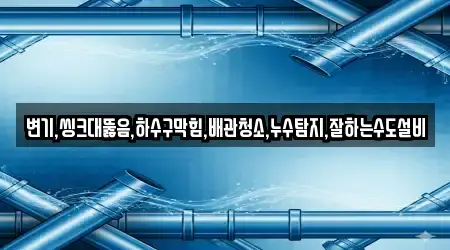 변기,씽크대뚫음,하수구막힘,배관청소,누수탐지,잘하는수도설비
