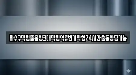 하수구막힘뚫음싱크대막힘역류변기막힘24시간출동상담가능