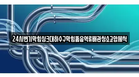 24시변기막힘싱크대하수구막힘뚫음역류배관청소고압세척