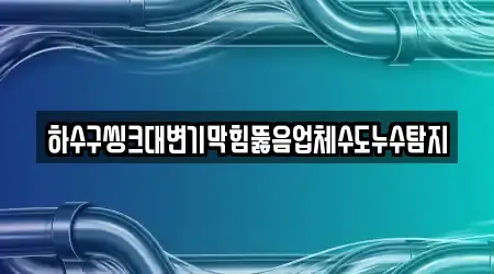 하수구씽크대변기막힘뚫음업체수도누수탐지