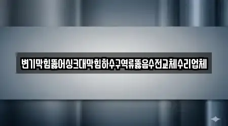 변기막힘뚫어싱크대막힘하수구역류뚫음수전교체수리업체