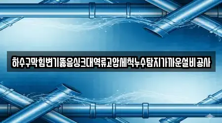 하수구막힘변기뚫음싱크대역류고압세척누수탐지가까운설비공사