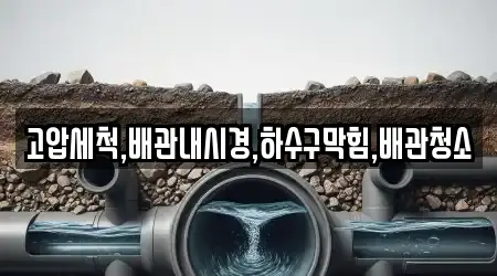 고압세척,배관내시경,하수구막힘,배관청소