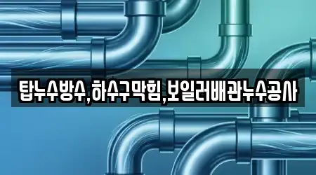 탑누수방수,하수구막힘,보일러배관누수공사