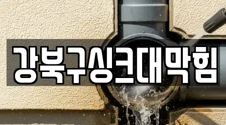 강북구싱크대막힘