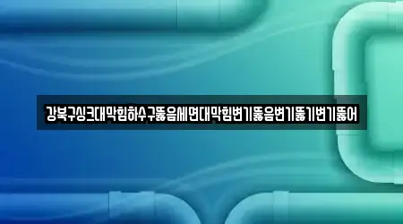 강북구싱크대막힘하수구뚫음세면대막힘변기뚫음변기뚫기변기뚫어