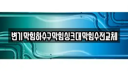 변기막힘하수구막힘싱크대막힘수전교체