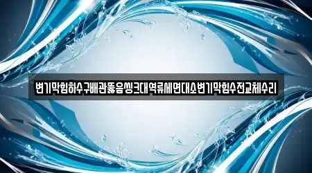 변기막힘하수구배관뚫음씽크대역류세면대소변기막힘수전교체수리