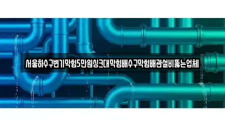 서울하수구변기막힘5만원싱크대막힘배수구막힘배관설비뚫는업체
