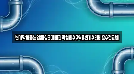 변기막힘뚫는업체싱크대배관막힘하수구역류변기수리비용수전교체