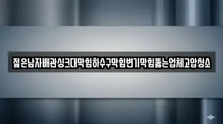 젊은남자배관싱크대막힘하수구막힘변기막힘뚫는업체고압청소