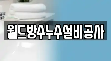 월드방수누수설비공사