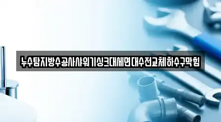 누수탐지방수공사샤워기싱크대세면대수전교체하수구막힘