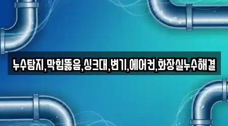 누수탐지,막힘뚫음,싱크대,변기,에어컨,화장실누수해결