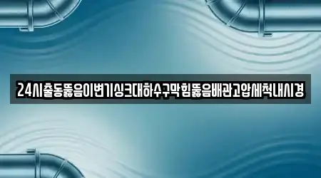24시출동뚫음이변기싱크대하수구막힘뚫음배관고압세척내시경