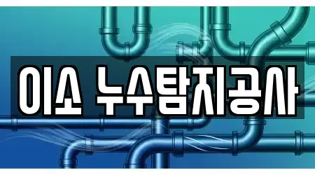 이소 누수탐지공사
