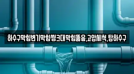 하수구막힘변기막힘씽크대막힘뚫음,고압세척,탑하수구