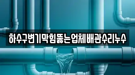 하수구변기막힘뚫는업체배관수리누수