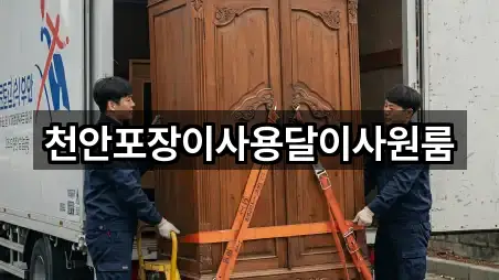 천안포장이사용달이사원룸